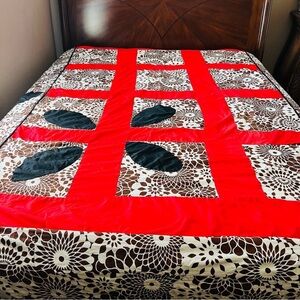 Handmade Full Size Quilted Bedspread.